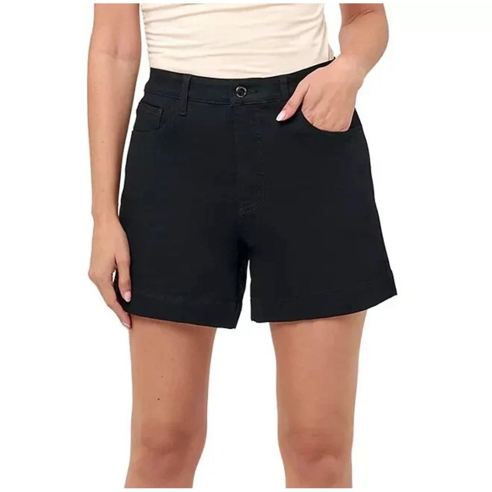 Rebecca Minkoff 90's Short Womens Size 6 Black High‎ Rise A-Line Comfort Stretch
